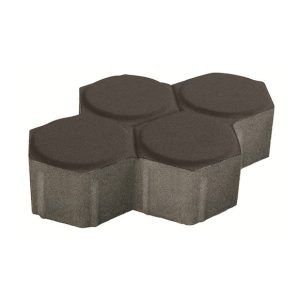 บล็อกปูพื้น เอสซีจี รุ่นรวงผึ้ง 18.8x23.4x6 สีดำ