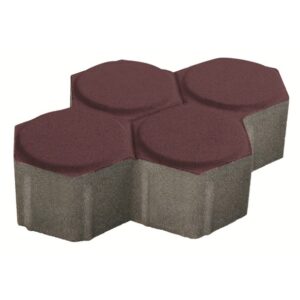 บล็อกปูพื้น เอสซีจี รุ่นรวงผึ้ง 18x23.4x6 สีม่วง