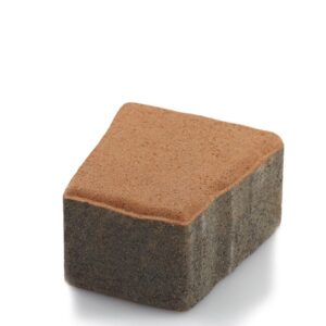 บล็อกปูพื้น เอสซีจี รุ่น คอบเบิ้ลสโตน TZ-1 ขนาด 12X11.18 X 6 ซม. สีมอคค่า บราวน์