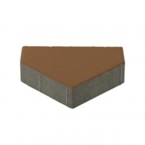 ศิลาห้าเหลี่ยม เอสซีจี 20x10x6 ซม สีส้ม