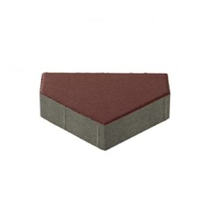 ศิลาห้าเหลี่ยม เอสซีจี 20x10x6 ซม สีแดง